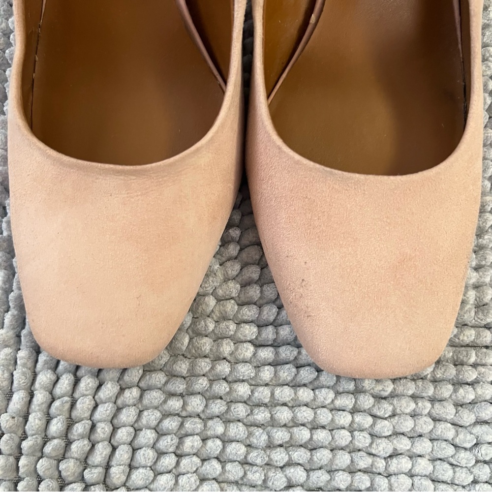 H by Halston Whitney Blush Block Heel Shoes Women’s Size 7 - Picture 2 of 16